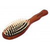 Расческа деревянная, массажная, 22,5х6х3,5 см, "овал", с деревянными зубчиками, VORTEX