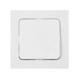 Выключатель 1 клав. с самовозвратом (скрытый, 10А) белый, Astrum, Byletrica