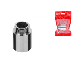 Удлинитель 1" вн.-нар. х 30 мм усиленный ХРОМ, AV Engineering (инд. упак.)