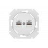 Розетка 2-ая компьютерная (скрытая) белая, Прованс, Bylectrica