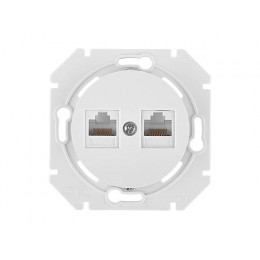 Розетка 2-ая компьютерная (скрытая) белая, Прованс, Bylectrica