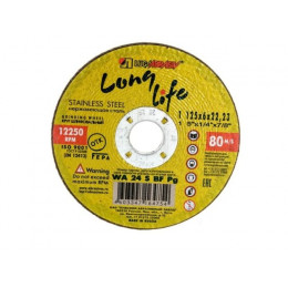 Круг обдирочный 125х6x22.2 мм для нерж. стали (LL) LUGAABRASIV