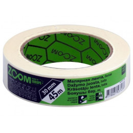 Лента малярная 30ммх45м ZOOM, белая