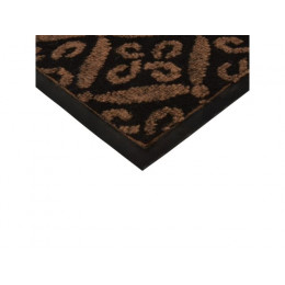 Коврик придверный влаговпитывающий, Hall, 50х80 см, коричневый, VORTEX