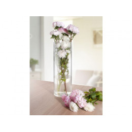 Ваза для цветов, стеклянная, 35х12 см., серия Crystal,  PERFECTO LINEA