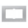 Рамка для 2-ой розетки серебро, RITA, MUTLUSAN