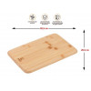 Блюдо плоское бамбуковое 30,5х20,5 см, BAMBOO, PERFECTO LINEA
