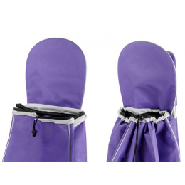 Сумка-тележка хозяйственная на колесах 30 кг, фиолетовая, полоска, PERFECTO LINEA