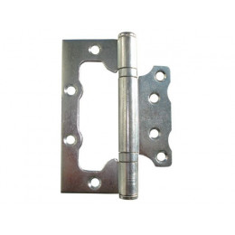 Петля 100 мм универсальная неврезная, белый цинк (50 шт в коробе) STARFIX