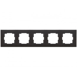 Рамка 5-ая горизонтальная черная, RITA, MUTLUSAN