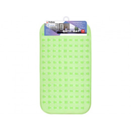 Коврик для ванной, прямоугольный с пузырьками, 66х37 см, зеленый, PERFECTO LINEA