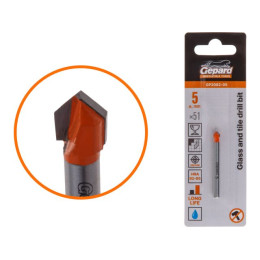 Сверло по кафелю/стеклу  5x51 мм ц/х GEPARD (GP2082-05)