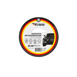 Изолента автомобильная полиэстер, 0.17х25 мм, 25 м KRANZ