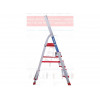 Лестница-стремянка алюм. проф. с широкой ступенью 85 см 4 ступ. 5,2кг NV3117 Новая Высота