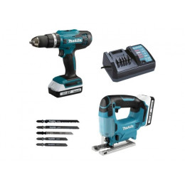 Аккум. дрель-шуруповерт MAKITA LXT HP488D + аккум. лобзик JV183D