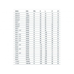 Колено ПЭ 25 х 1" вн., AV Engineering