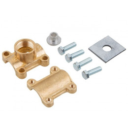 Тройник-врезка (хомут) 1/2" вн., Цветлит