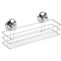 Полка для принадлежностей на вакуумных присосках, хром. сталь, FIX LOCK, PERFECTO LINEA