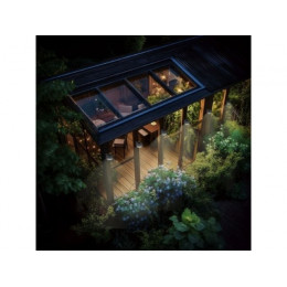 Светильник светодиодный, настенный на солнечной батарее с кронштейном  LAMPER