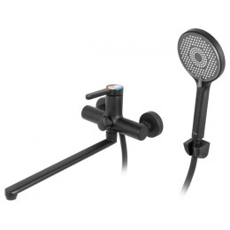 Смеситель для ванны (Lt) D35, серия Lotus черный, a-five