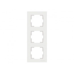 Рамка 3-ая вертикальная белая, RITA, MUTLUSAN
