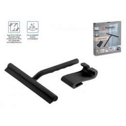 Стеклоочиститель (водосгон) с держателем, черный, PERFECTO LINEA