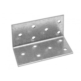 Уголок крепежный равносторонний 80х40х40 мм KUR белый цинк STARFIX