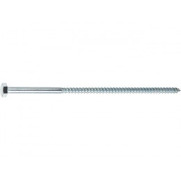 Шуруп 12х400 мм шестигр. головка, цинк, DIN 571 STARFIX