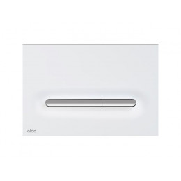 Кнопка управления для скрытых систем инсталляции, Linka (белый-мат/xром-глянец), Alca