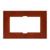 Рамка для 2-ой розетки вишня, RITA, MUTLUSAN