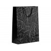 Пакет подарочный с ручками, 42х31х12 см., черный, серия Emma, PERFECTO LINEA