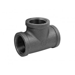 Тройник 1 1/2" чугун черн., AV Engineering