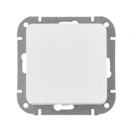 Выключатель 1 клав. (cкрытый, 10А) белый, Astrum, BYLECTRICA