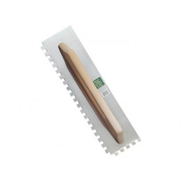Гладилка швейц.нерж.с дер.ручкой 130х480мм зуб 8x8мм ВОЛАТ