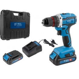 Аккум. дрель-шуруповерт BULL SR 1803 в чем. БЕСЩЕТ., 18 В, 50 Н*м, 2*2 А*ч акб, БЗП 10 мм