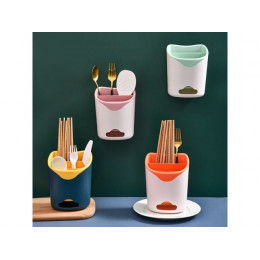 Подставка для столовых приборов, бело-оранжевая, PERFECTO LINEA