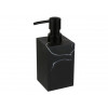 Диспенсер (дозатор) для мыла MARBLE, черный, PERFECTO LINEA