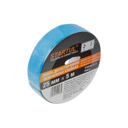 Лента двухсторонняя вспененная клейк. черная 25ммх5м STARTUL PROFI