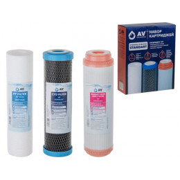 Набор картриджей, 3 шт, AV Engineering "Standart"