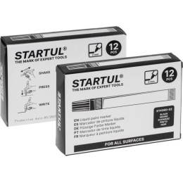 Маркер промышл. перманентный на основе жидк. краски черный STARTUL PROFI (ST4360-02)