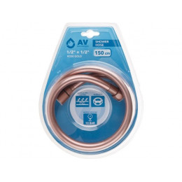 Шланг душевой, PVC, 1/2" г-г 150 см, розовое золото, AV Engineering
