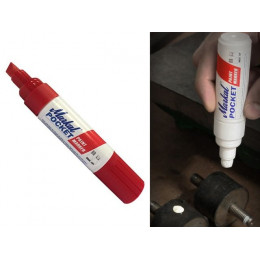 Маркер промышл. перманентный на основе жидк. краски MARKAL POCKET КРАСНЫЙ