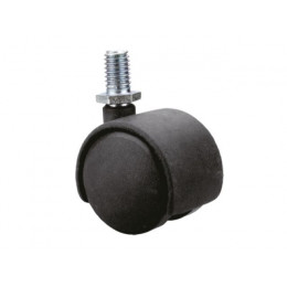 Опора колёсная d-50мм с резьбой, пластмасса STARFIX