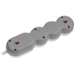 Удлинитель 1,5м (4 роз., 2,2кВт, с/з, ПВС 3х0,75) LEIDEN ELECTRIC