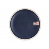 Тарелка десертная керамическая, 21 см, серия ASIAN, синяя, PERFECTO LINEA