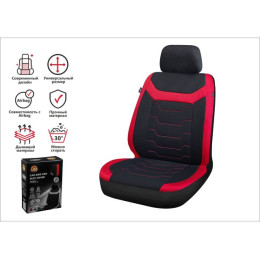 Чехол на сиденье автомобиля универсальный, полиэстер, черно-красный, ARIZONE