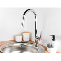 Смеситель для кухни (Lt) D35, серия Lotus хром, a-five