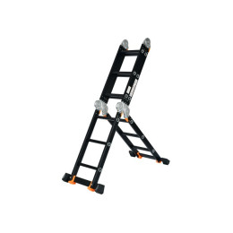 Лестница алюм. многофункц.4х6 ступ.(стрем.-332см,лестн.-690см) 17,0кг BLACK LINE STARTUL (ST9930-06)
