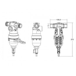Фильтр самоочищающийся 1" нар., с манометром, AV Engineering (инд. упак.)