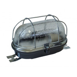 Светильник овал/черный/решетка, 60Вт, IP53 (НБП 01-60-011) Юпитер